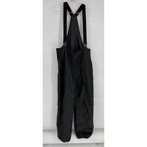 Tyrolia‎ Black Insulated Ski Bibs Snow Pants Adjustable Straps Sz XL